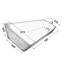 Serbatoio rigido acqua 80 l - 1 PZ Osculati  - 52.194.00 - 5219400