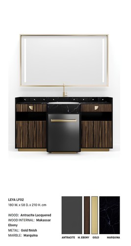 Mobile bagno classico marrone
