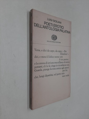 Poeti erotici dell - poeti, dell'antologia