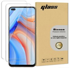 2 PELLICOLE VETRO TEMPERATO PER OPPO RENO 4Z PROTEGGI SCHERMO