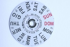 Seiko Indicateur de jour Day disk 6106C 6119C 6309A 6319A english - italiano NOS