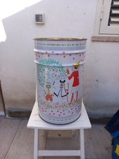 Bidone Contenitore Pinocchio Vintage Ottimo