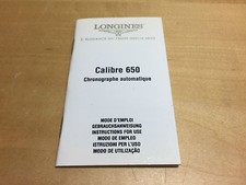 Libretto LONGINES Calibre 650