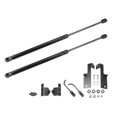 2 Pz Supporti a Molla Gas per Cofano Anteriore per Jeep Wrangler (JK) 07-18 Nero