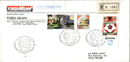 Busta raccomandata forza - raccomandata, milan