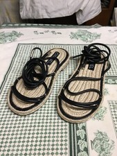 sandalo chanel con lacci alti - chanel sandal with high laces