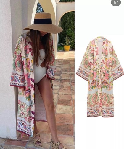 Kimono zara multicolore - kimono,