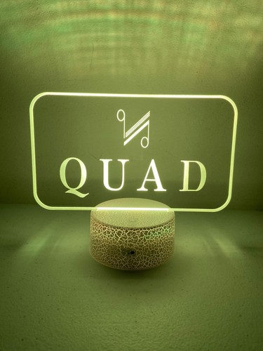 Quad ledlight logo lampada - quad,