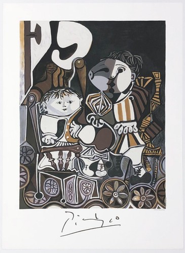 Pablo picasso deux enfants - pablo, "deux