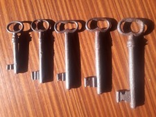 antica chiave ferro lotto 5 pulite e cerate pronte da appendere o incorniciare