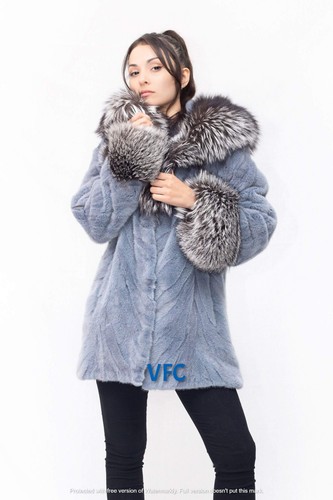 Cappotto visone blu bambino - di,