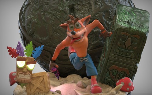 Crash bandicoot figure - crash,