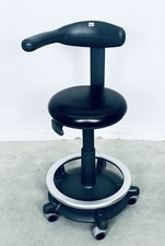 Ultradent Egg Sgabello Behandlerstuhl Arbeitsstuhl " R " Nero Dentista Testato