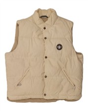 Gilet imbottito uomo MURPHY & NYE UK 40 grande nylon bianco sporco AE10