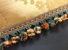 PASSAMANERIA CIPOLLINA VERDE/MARRONE/BEIGE ANNODATA A MANO (SAN LEUCIO)