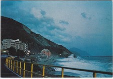 DEIVA MARINA - LA SPEZIA - TRAMONTO CON MAREGGIATA - VIAGG. -82466-