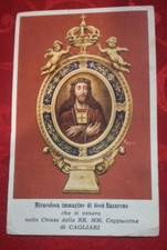 418° SANTINO IMMAGINE GESU' NAZARENO CHIESA CAGLIARI 1918