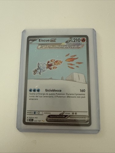 Carta pokemon base eiscue - eiscue, ex
