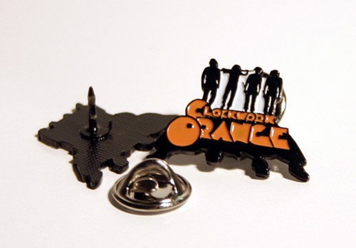 Clockwork orange group pin - orange,