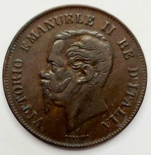 Napoli Regno d'Italia 5 centesimi 1862 Vittorio Emanuele II