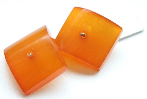 Gemelli vintage ambra miele