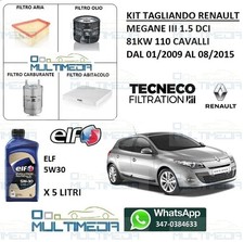KIT TAGLIANDO FILTRI OLIO