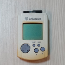 SEGA Dreamcast Official Visual Memory VMU White decoloration usato e testato JP