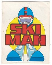 Figurina Serie Panini's Sticker Autocollant Anni 80 Ski Man