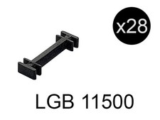 LGB x28 Clips de maintien de rails en plastique - échelle G 1/22,5 - LGB 11500