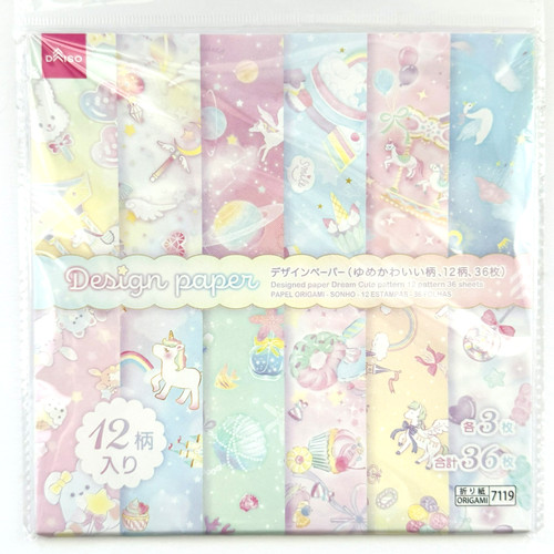 Kawaii origami paper sheets - origami, 36