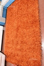 Tappeto Arancione Con Frange 200 X 300 Cm