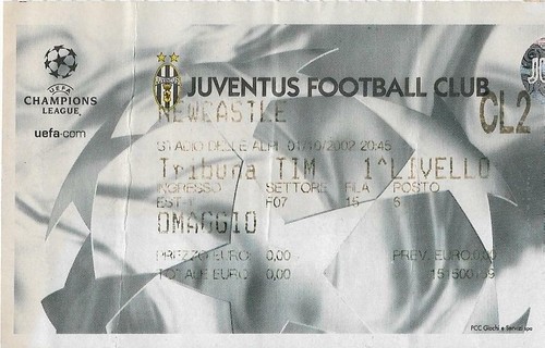 Biglietto juventus newcastle - biglietto, juventus-newcastle