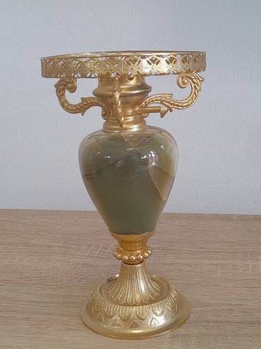 Candelabro onice ottone - candelabro, e