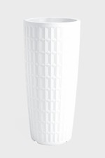 Cache-pot TYLE rotondo in resina altezza 85 cm arredo moderno giardino fioriera