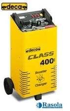 CARICABATTERIE DECA CLASS BOOSTER 400E MONOFASE CARRELLATO 12-24V AVVIATORE