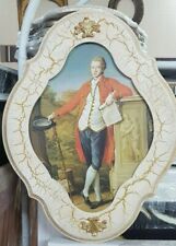 QUADRO STAMPA SU TELA ritoccata CORNICE OVALE 44X54CM classico moderno barocco