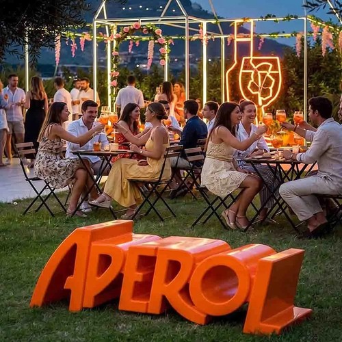 Bench panca aperol arancione - bench,