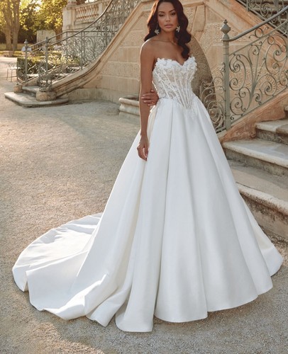 Abito sposa elegante raso - abito,