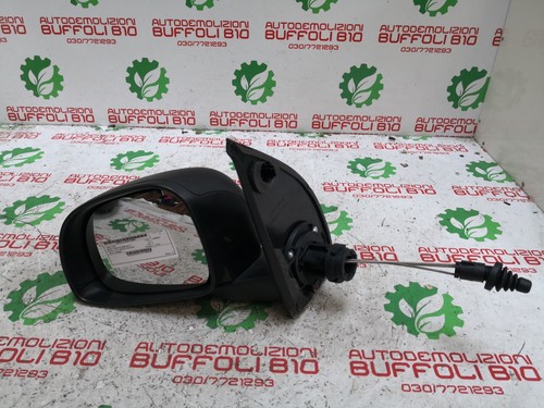 Specchietto manuale nero - sx,