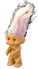 VINTAGE RUSS TROLL DOLL BEAT UP DIRTY NO ABBIGLIAMENTO TROLL DOLL GIOCATTOLO
