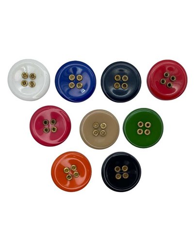 Bottone poliestere interno oro - poliestere,