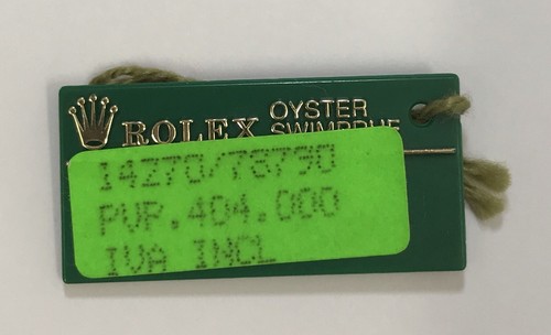 Rolex green tag - rolex,