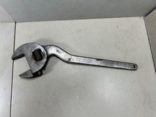 ANTICA E GRANDE CHIAVE INGLESE A RULLINO GEDORE IN FERRO BATTUTO USATA L 32