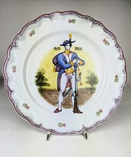 Piatto in ceramica di Nove - Bassano firmato Pivato