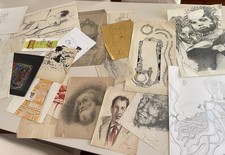 LOTTO DISEGNI TECNICHE MISTE