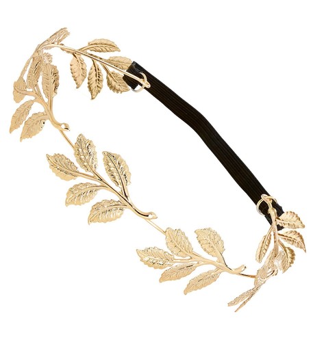 Corona alloro dorata carnevale - corona,