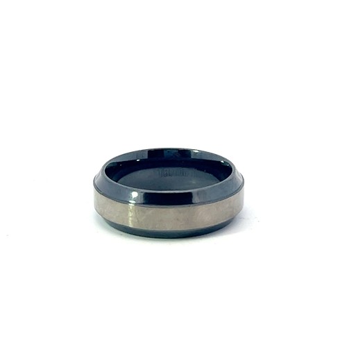Anello titanio due - in,