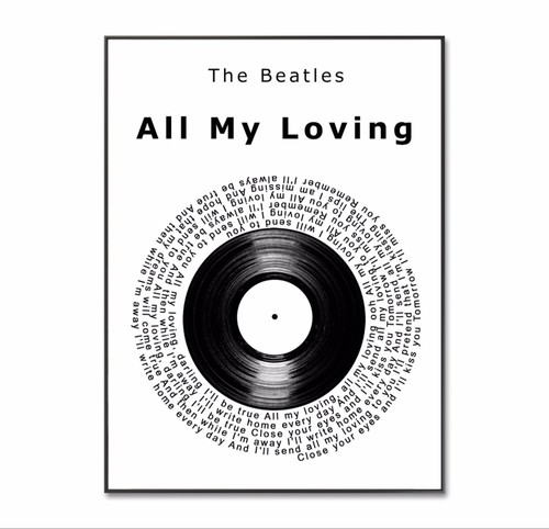 Poster the beatles all - poster, beatles,