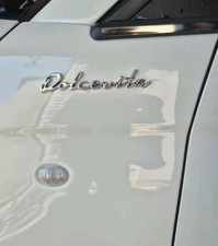 STEMMA SCRITTA FIAT 500 DOLCEVITA posteriore laterale logo emblema CROMO Metallo