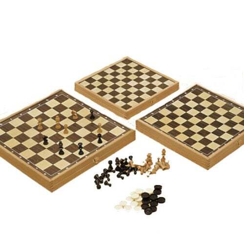 Dama scacchi legno - in,